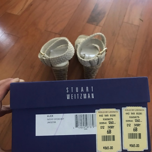 Summer close out: Stuart Weitzman Ivory Crochet platform wedges - 6 - Picture 7 of 7